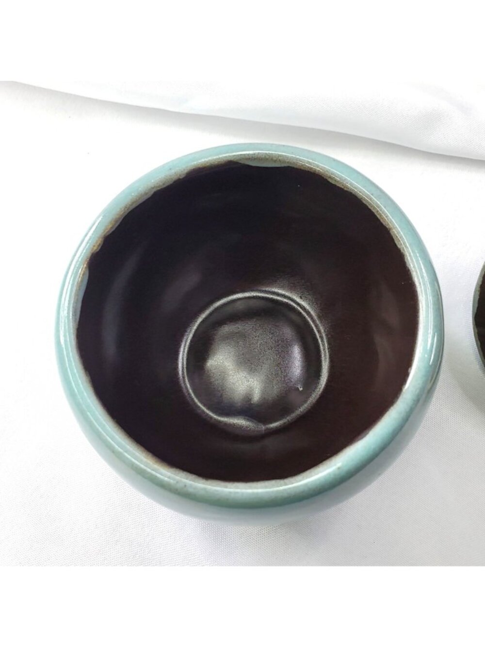 Mara Signed Mex Lidded Sugar Bowl Two Faces Abstract Stoneware Pottery Mexico - Picture 14 of 15